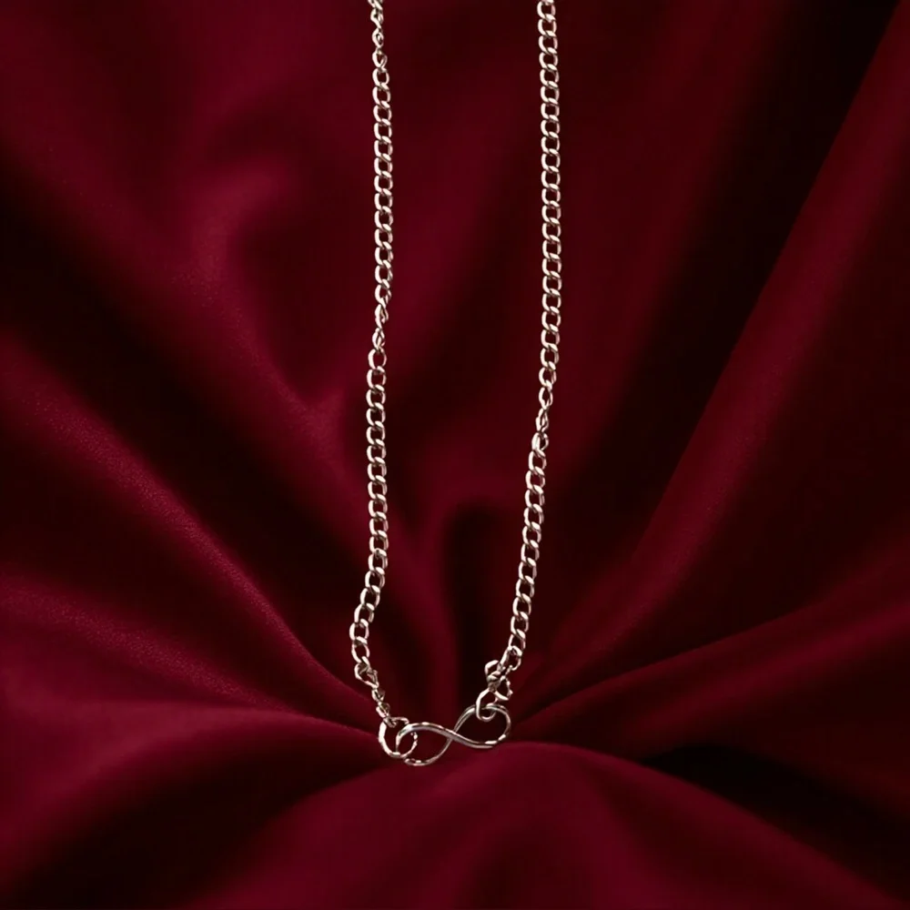 Vintage Dainty and Delicate Infinity Symbol Necklace and Earring Set